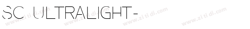 SC Ultralight字体转换